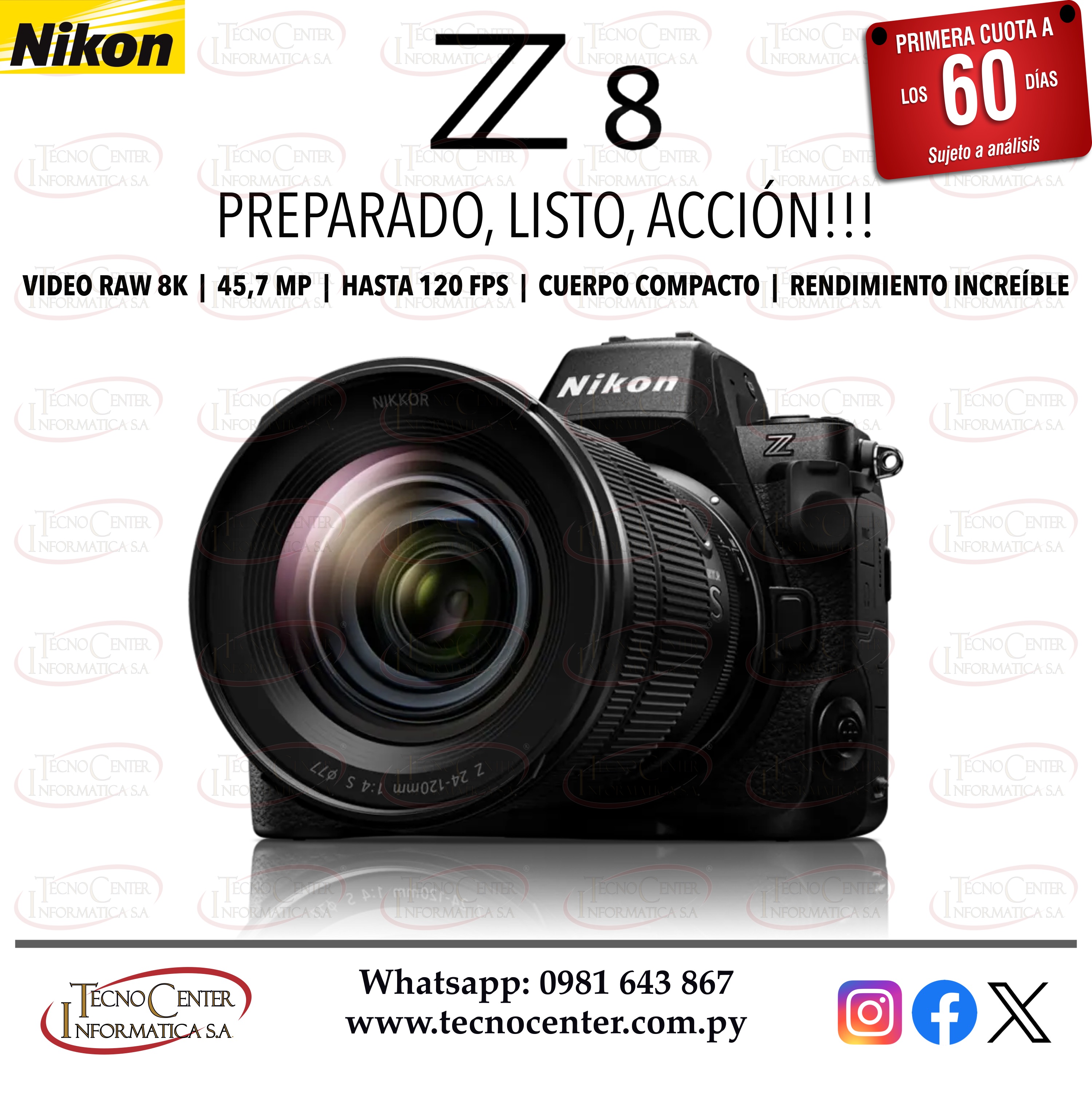 Cámara Nikon Z8 Kit 24-120mm
